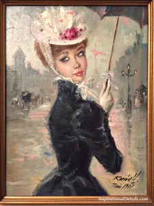 One of my very favorite finds in an antique store...painted in Paris 1907
