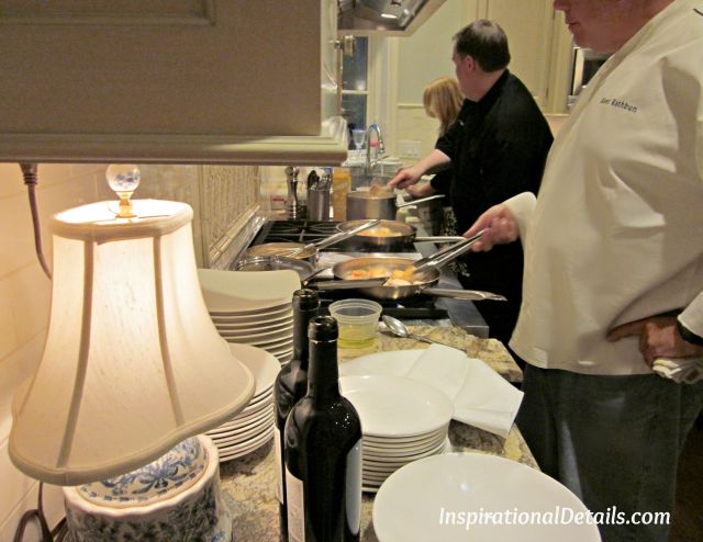 chef cooking in a home