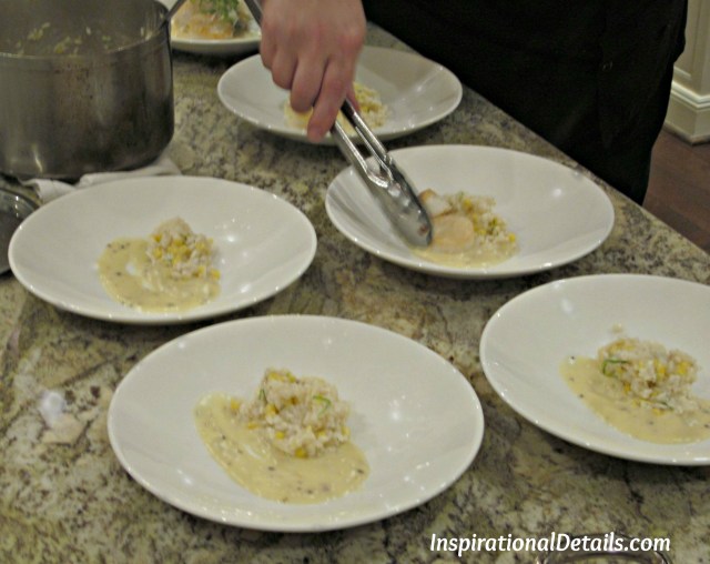 scallops with sweet corn risotto