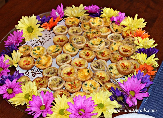 mini quiches for bridal shower