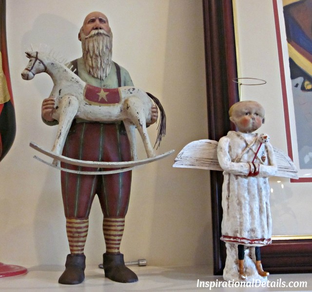 beautiful hand carved holiday figures