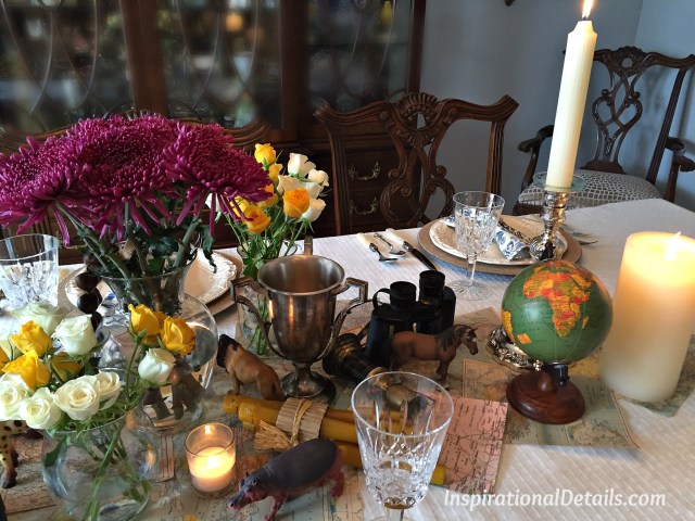 Out of Africa table decor ideas