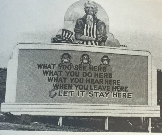 billboard from WWII - Oak Ridge Tennessee