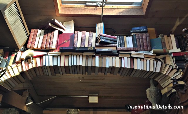 Book arch at Roger's Gardens