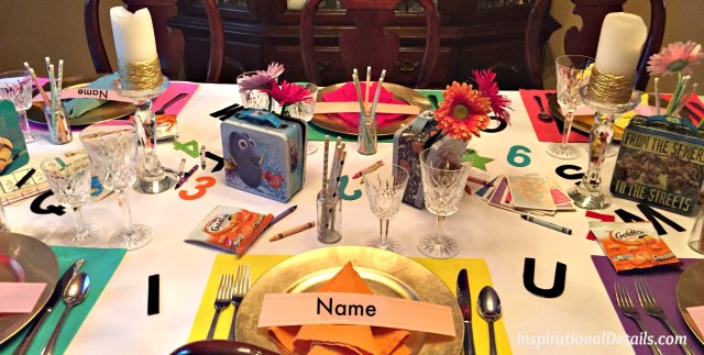 back to school theme table ideas