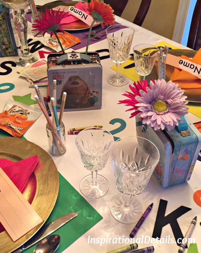 school theme dinner party ideas