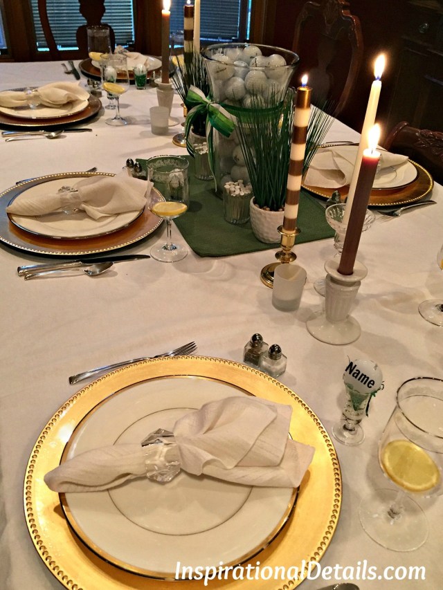golf-themed dinner party ideas