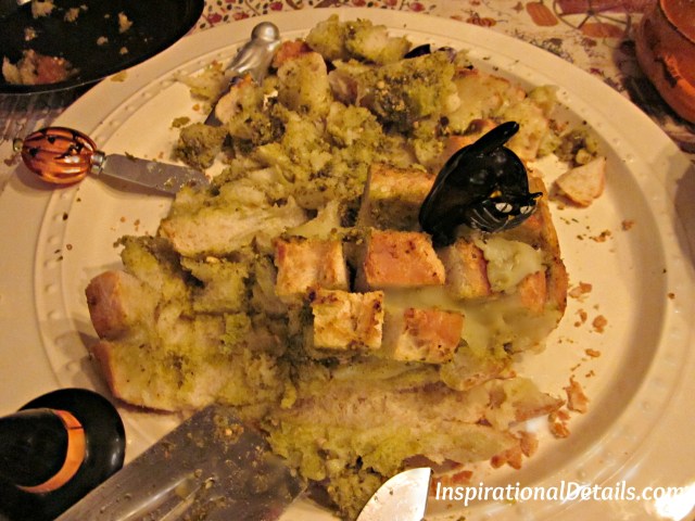 Halloween dinner ideas - savory monkey bread