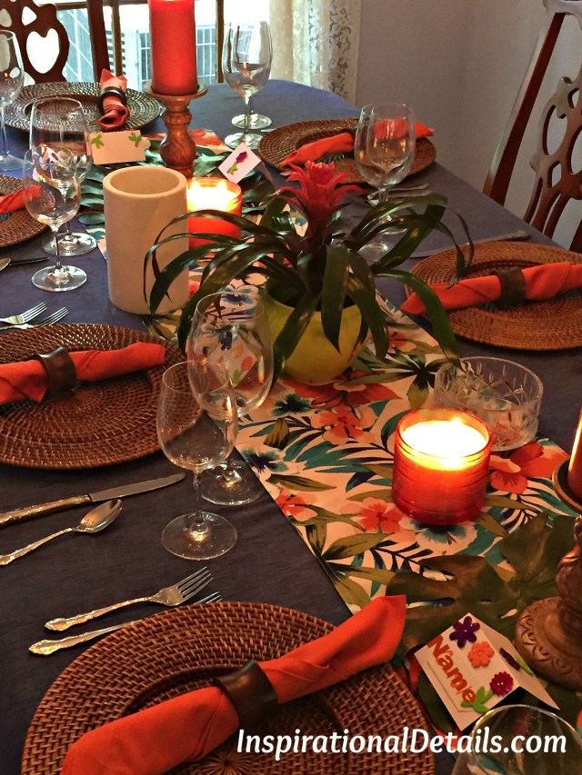 polynesian theme table ideas