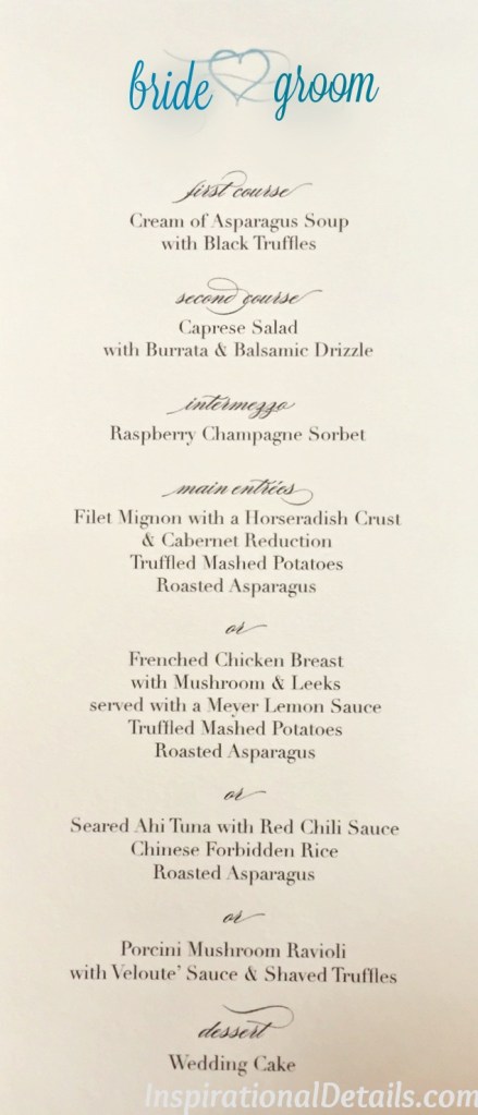 special wedding ideas reception