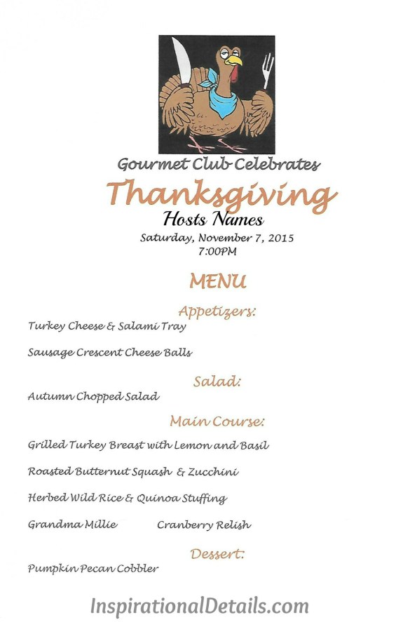 fall dinner party ideas