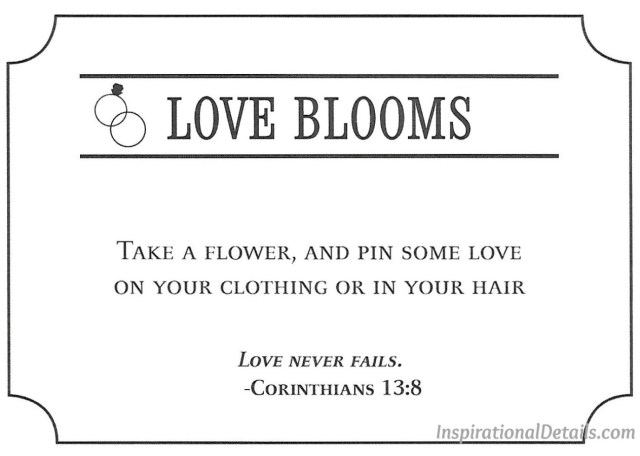 unique wedding details