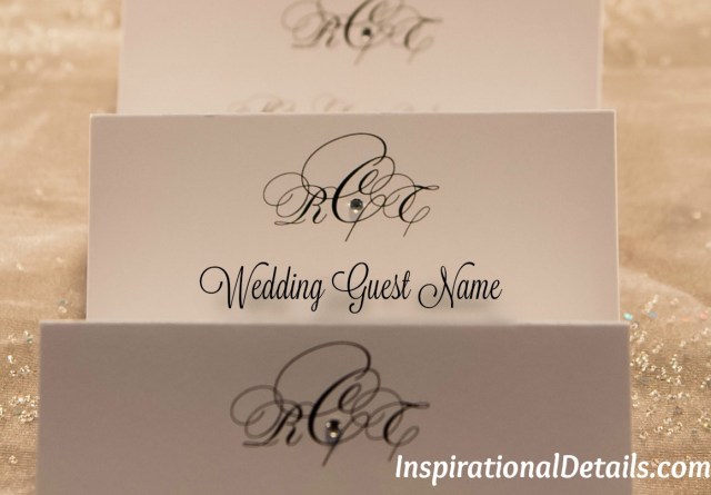 beautiful wedding place cards