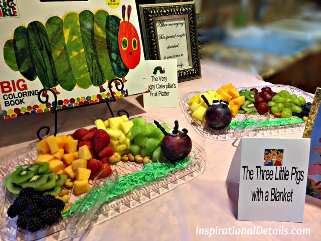 food for a book theme shower