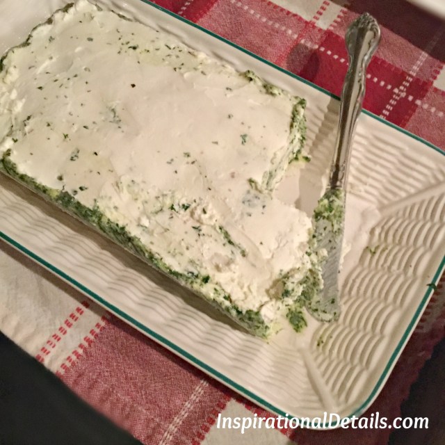 Pesto cream cheese spread