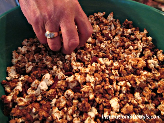 Derby menu ideas - Bacon Bourbon Carmel Popcorn