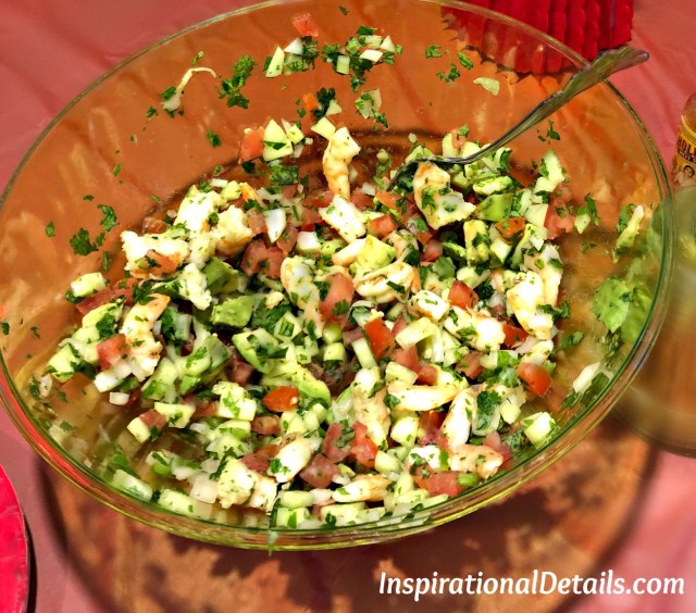 cinco de mayo menu ideas - shrimp ceviche