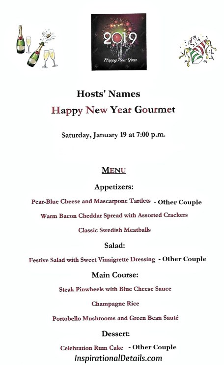 new years eve dinner party menu ideas