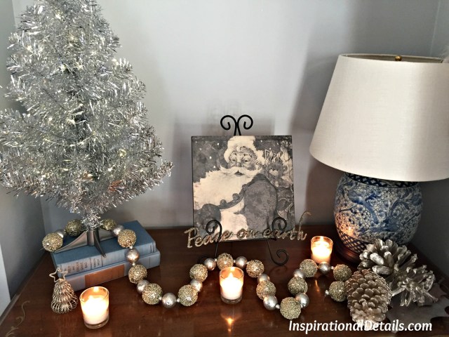 Christmas decorating ideas with silver