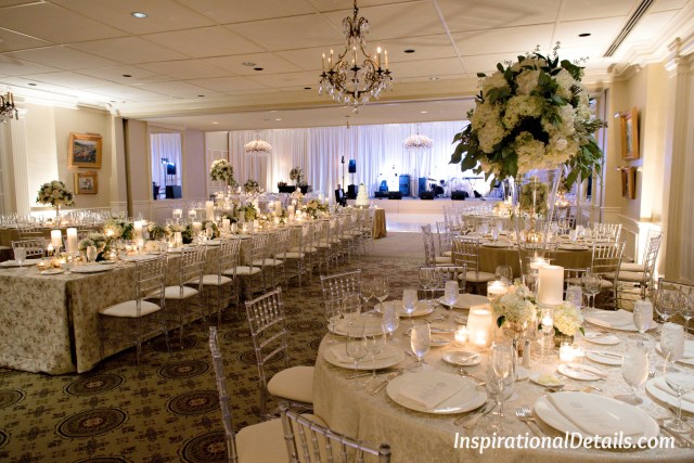 wedding inspiration - champagne and white colors