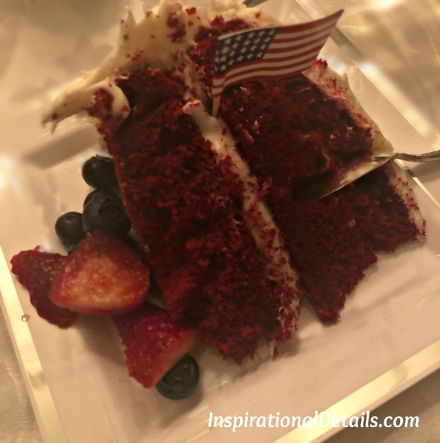 red, white and blue menu ideas