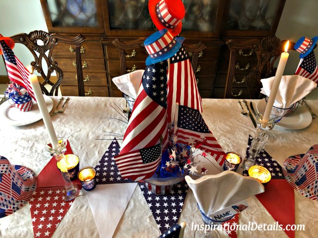 U.S. flag tablescape ideas