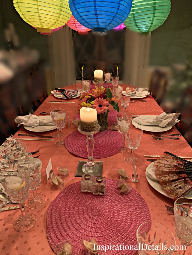 easy quick inexpensive Chinese table idea