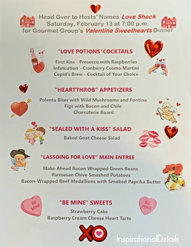 valentine's day dinner menu ideas